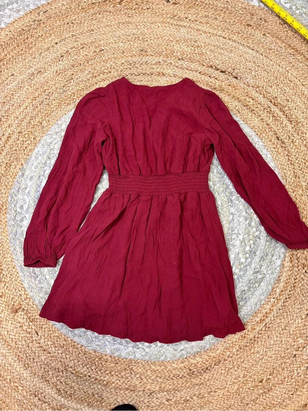 GB girls Rosewood Red Knit Dress